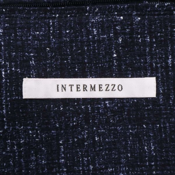 美品★ INTERMEZZO インターメッツォ レナウン 春夏★ ストレッチ アンコン テーラード ジャケット Sz.LL　メンズ　I4T00638_2#M_画像5