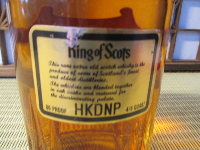 《和》古酒　未開栓　King of Scots Rare Extra Old キングオブスコッチ　750mL　43％_画像6