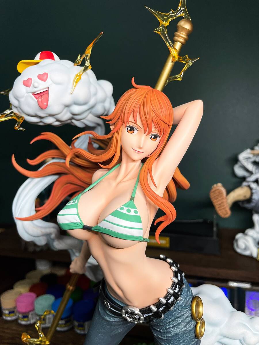 (画像確認用) ONE PIECE ナミ 1/4 完成塗装済みガレージキットフィギュア Hunter fans studio 即決 送料無料_画像1