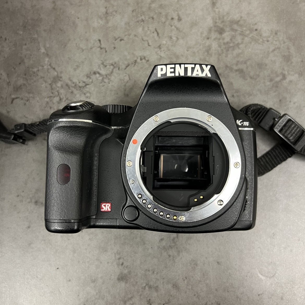 【動作未確認】PENTAX ペンタックス K-m デジタル一眼レフカメラ ブラック 中古の画像6