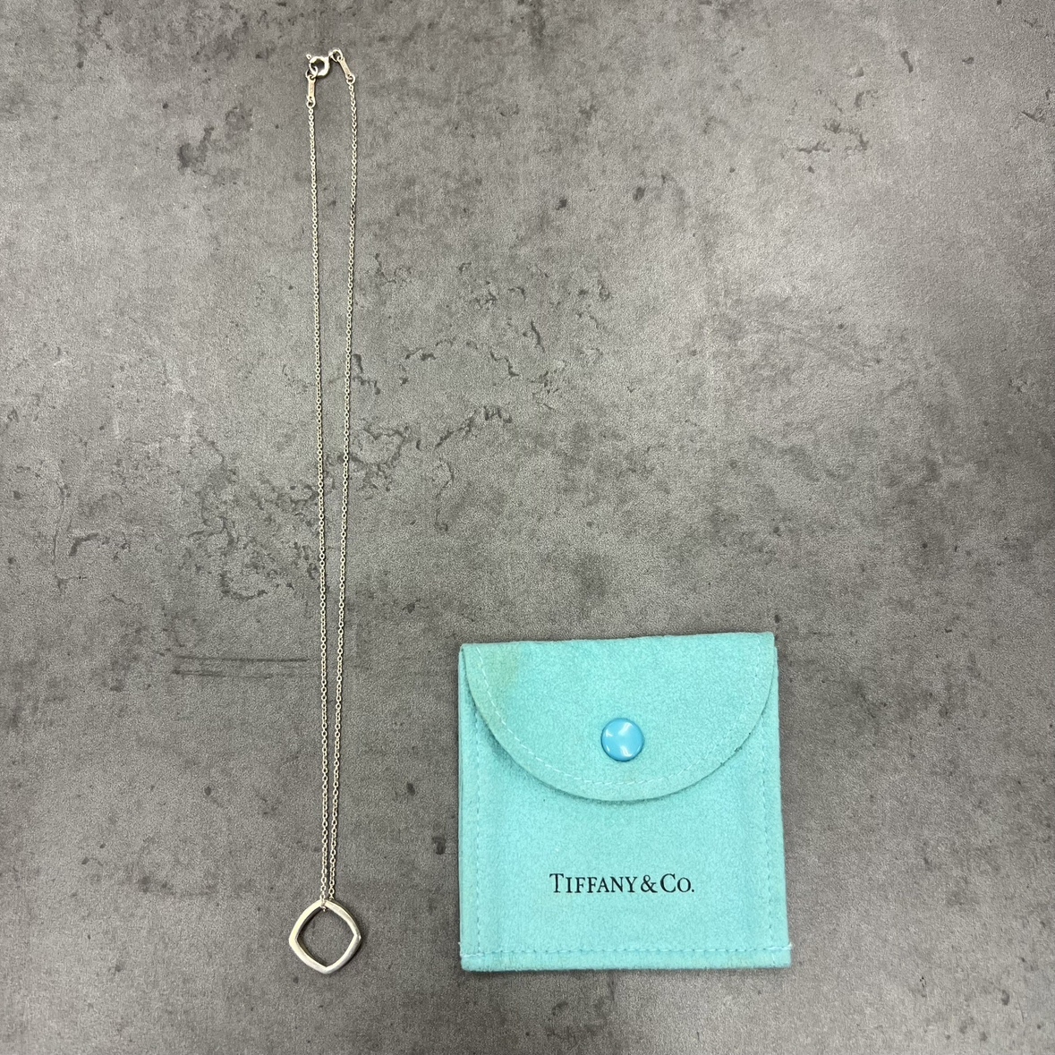 【中古】Tiffany&Co. ティファニー フランク オープンスクエア ゲーリー トルク S ネックレス スターリング シルバー 925 アクセサリー_画像9