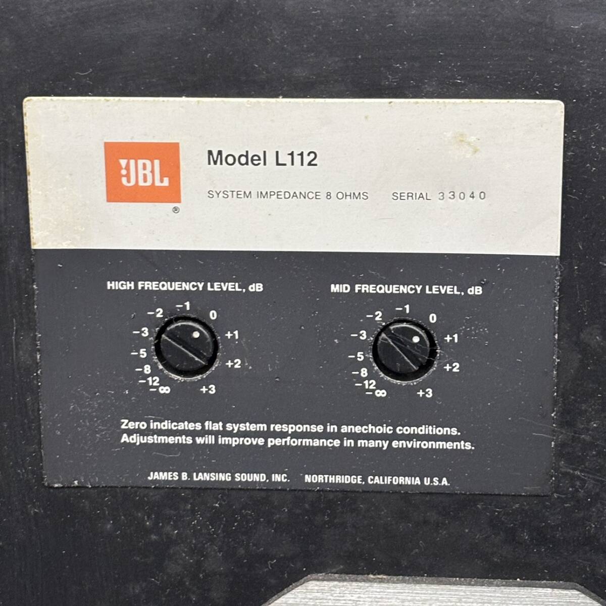 【動作未確認】JBL L112 スピーカー ペア オーディオ機器 ジェービーエル 中古_画像6