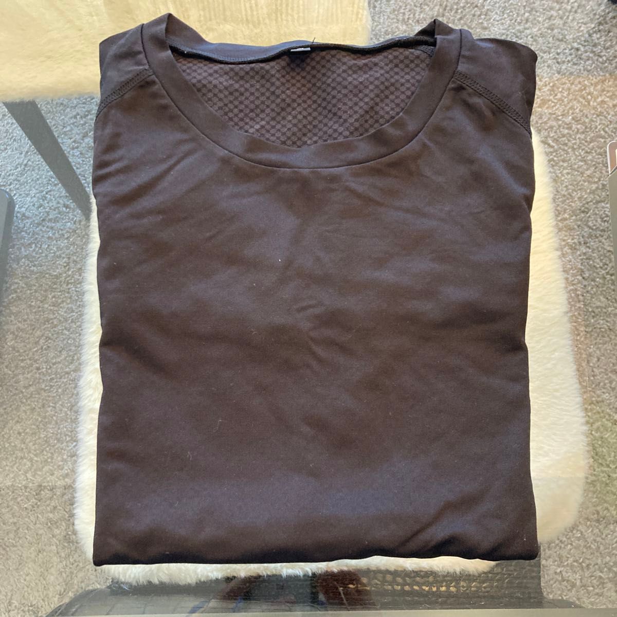一般医療機器 テラックス 疲労回復 長袖Tシャツ トレーニング 遠赤外線 アンダーウェア -血行促進 インナー ウェア　黒