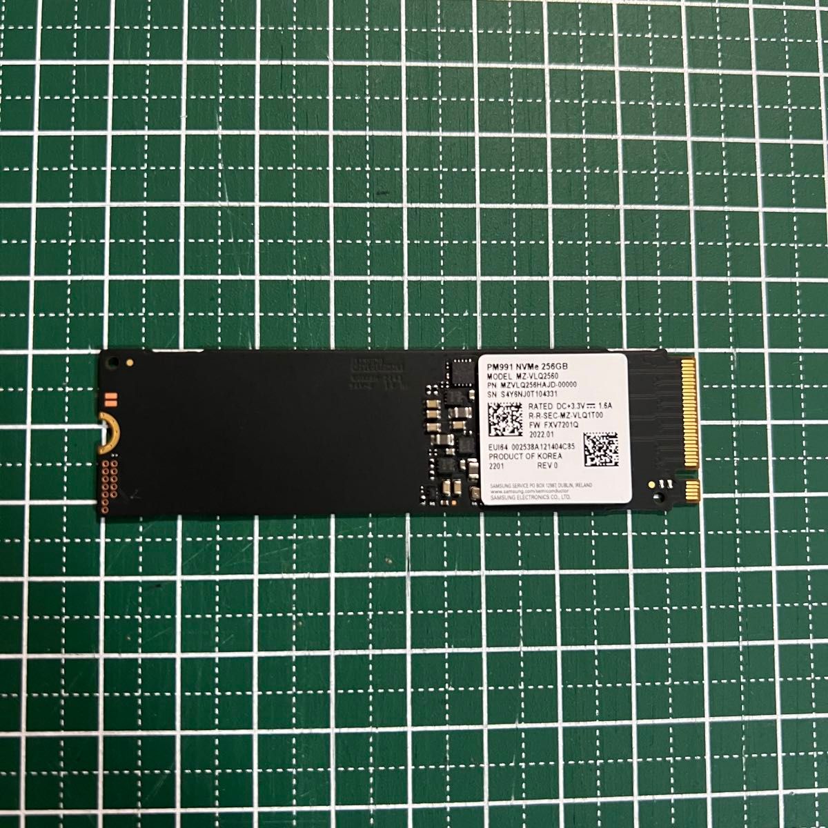 SAMSUNG SSD M.2 NVMe 256GB 正常動作品