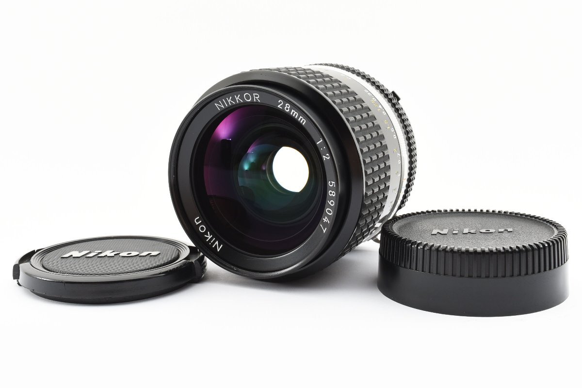【美品】ニコン Nikon Ai-s Nikkor 28mm f/2 大口径 高級 広角 単焦点レンズ Fマウント 試写・動作確認済み！2091455_画像2