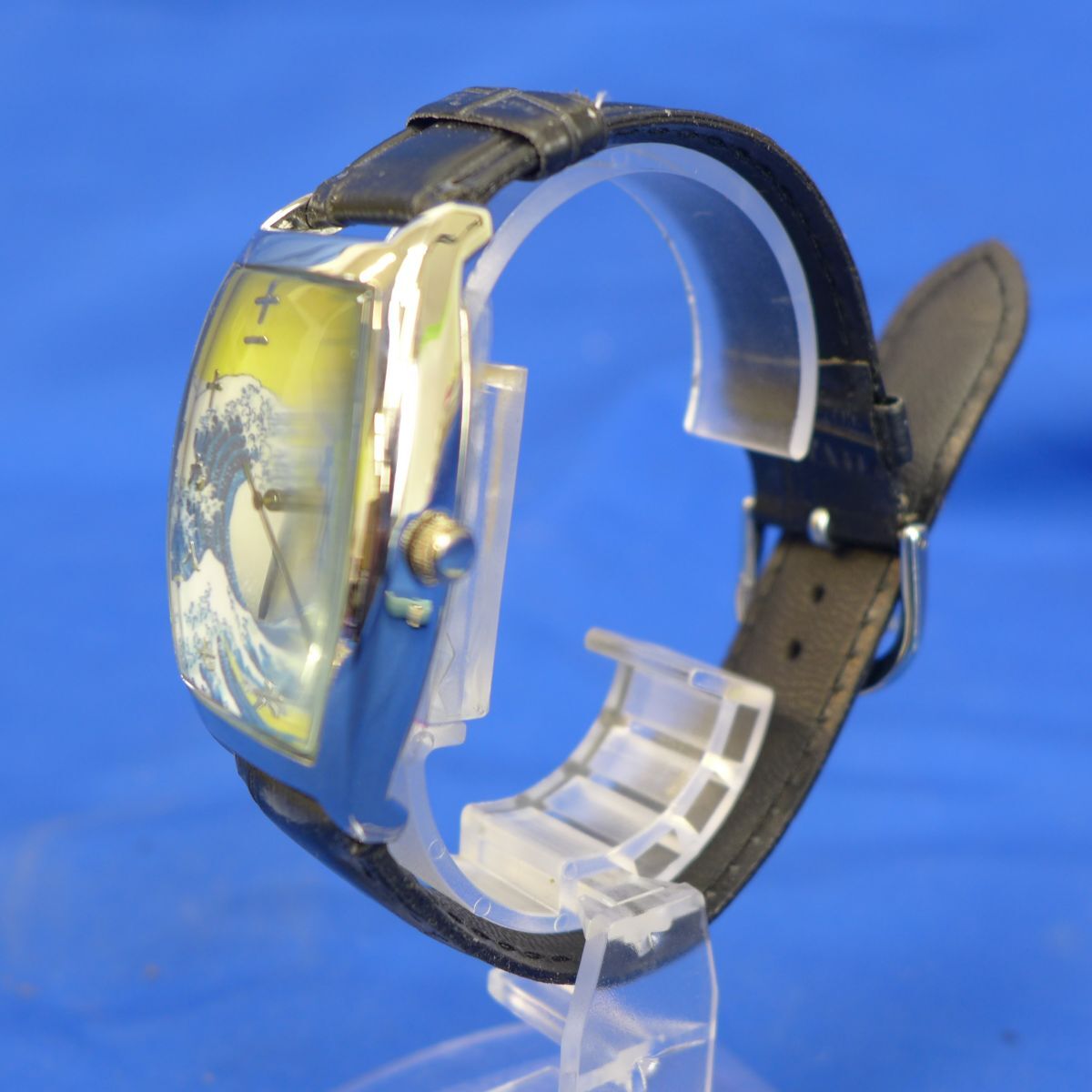 内S7516●【電池入替/動作確認済】JAXIS MODERN-TIMEPIECE 葛飾北斎 ジェイアクシス メンズ腕時計 の画像5