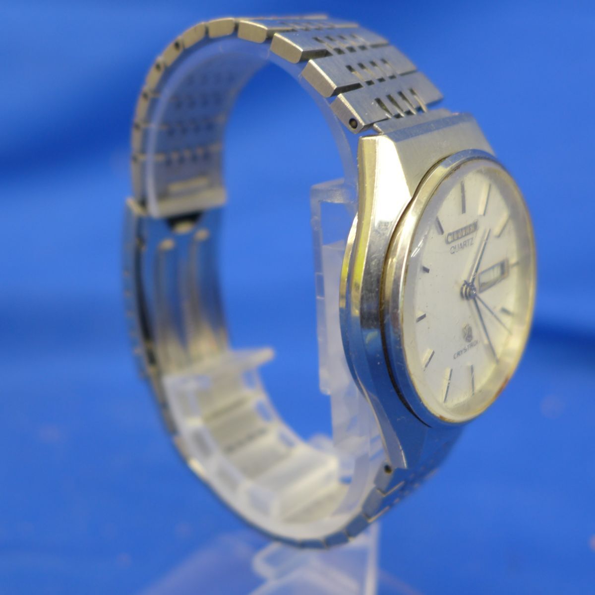 内重S7507●ジャンク □シチズン/CITIZEN QUARTZ クリストロン/CRYSTRON 4-850904 K 腕時計 クォーツ メンズの画像3