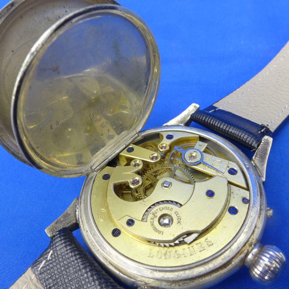 佐S7534●【動作確認済】 ロンジン メンズ 腕時計 手巻き 珍しい龍の絵柄  albrecht klotzsch paris1878 goldne Medaille 年代物の画像3