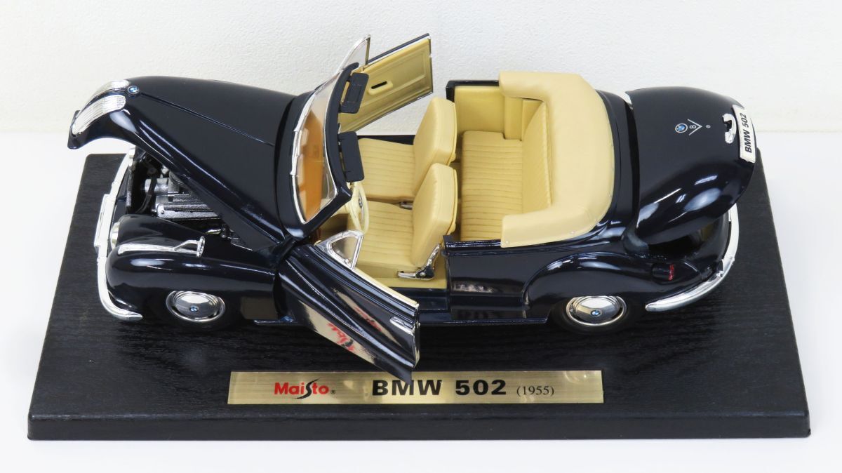 .R8170* minicar [MAISTO[BMW 502 (1955) 1/18 Special Edition/ Special Edition black / black ]] Maisto / model / toy / that time thing 