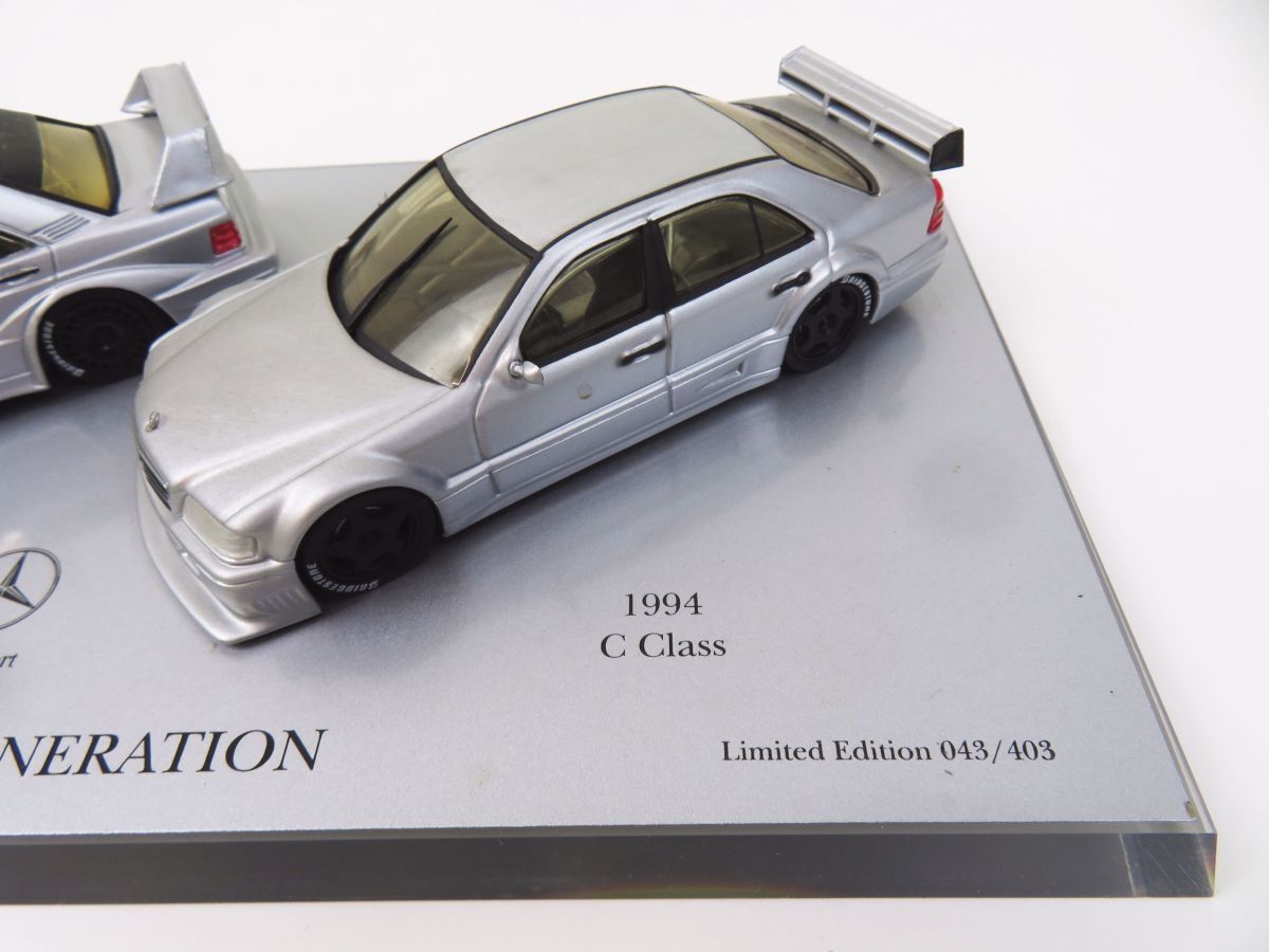 外重R8172◆ミニカー【限定品『1/43 Mercedes Benz/メルセデス ベンツ CHANGE OF GENERATION Evo 2 1990-1993・Cクラス 1994』ロット入り】_画像6