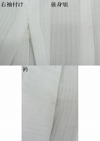 平和屋川間店■夏物　長襦袢　縞　白色　まるやま扱い　B-wt8440_画像10