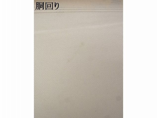 平和屋川間店■九寸名古屋帯　螺鈿　花唐草文　金糸　引箔　正絹　逸品　A-hg086_画像8