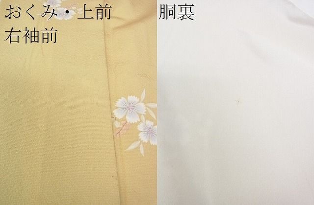 平和屋2■上質な小紋　手描き　舞桜　逸品　DAAB3179op_画像5