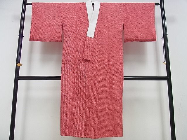 平和屋2■上質な長襦袢　単衣　　総絞り　逸品　mz4597_画像2