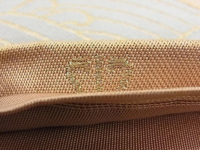 平和屋1■西陣　川島織物謹製　六通柄　本袋帯　冊子渡橋笹松文　金糸　逸品　rv9627_画像6