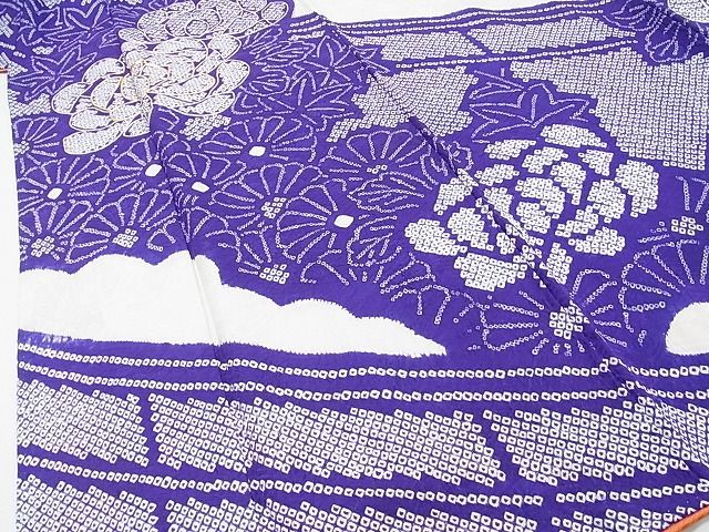 平和屋2■豪華振袖　駒刺繍　総絞り　花籬文　逸品　ox5724_画像5