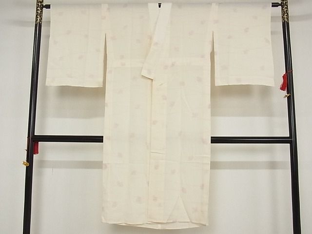 平和屋川間店■夏物　長襦袢　舞花文　正絹　逸品　B-np7771_画像1