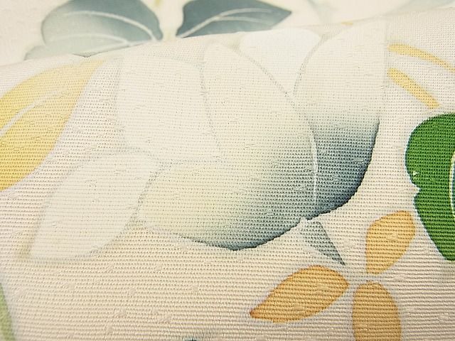 平和屋野田店■訪問着 手描き 刺繍 蔦の葉花文 逸品 n-ne3408の画像6