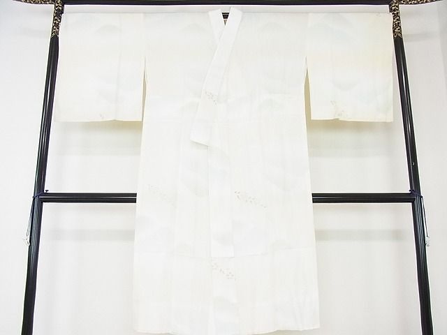 平和屋2■上質な長襦袢 無双仕立て 草花文 暈し染め 逸品 DAAB7202psの画像1