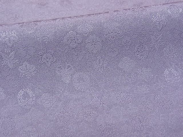 平和屋-こころ店■上質な色無地　草花地紋　浅紫色　やまと誂製　正絹　逸品　AAAC4756Bwt_画像4