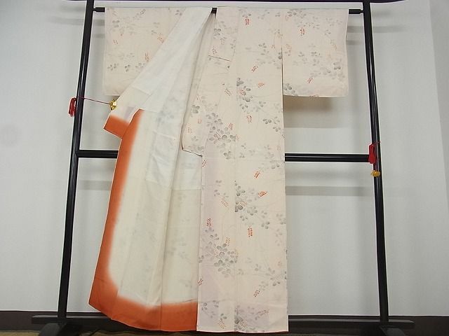 平和屋-こころ店■上質な小紋 萩 地紋起こし 正絹 逸品 AAAC4695Bwtの画像2