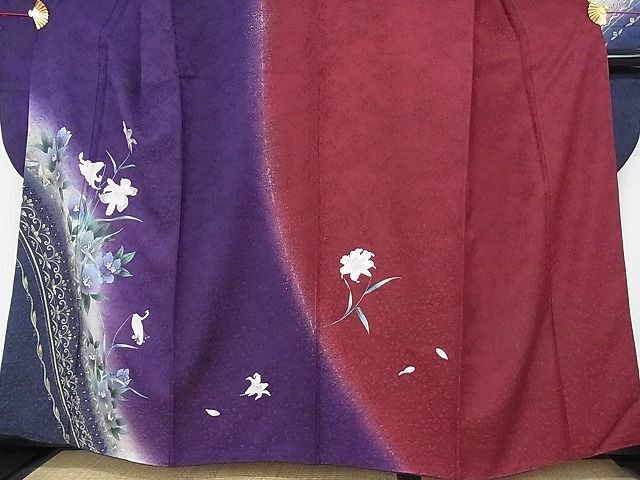 平和屋-こころ店■豪華振袖 刺繍 草花文 百合 金銀彩 金銀糸 やまと誂製 正絹 逸品 AAAC0565Acsの画像3