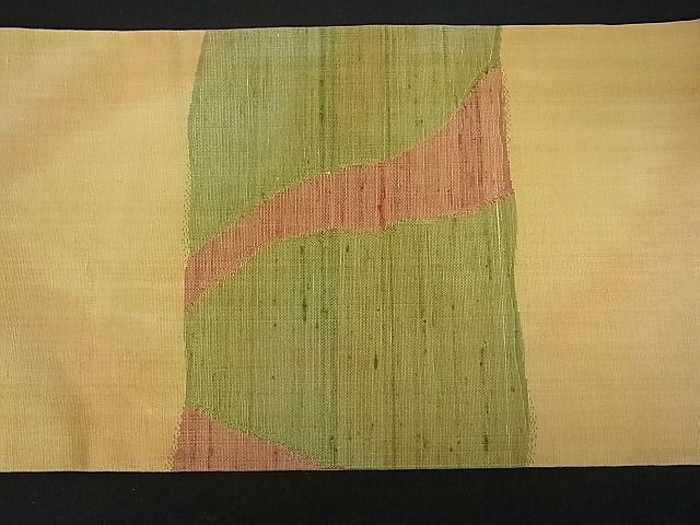 平和屋川間店■九寸名古屋帯　紬地　変わり市松文　逸品　uw0089_画像6