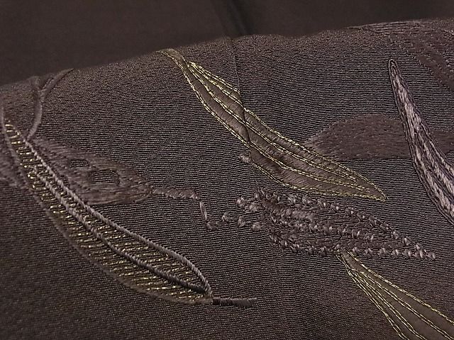 平和屋-こころ店■ファッションデザイナー コシノアヤコ 訪問着 刺繍 暈し染 金糸 正絹 逸品 AAAC4637Bwtの画像7