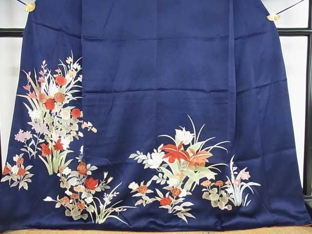 平和屋川間店■訪問着　吉祥草花文　金彩　高島屋扱い　逸品　az5529_画像4