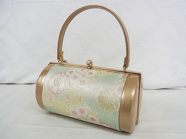  flat peace shop - here . shop # kimono small articles Japanese clothing bag * zori set floral print that . gold thread excellent article B-oa9049