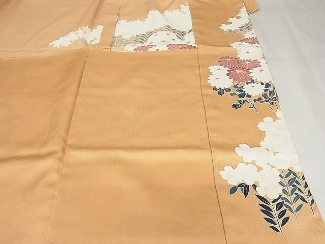 平和屋-こころ店■色留訪問着　刺繍　草花文　上代38万　仮絵羽　正絹　逸品　未使用　AAAC2280Aja_画像6