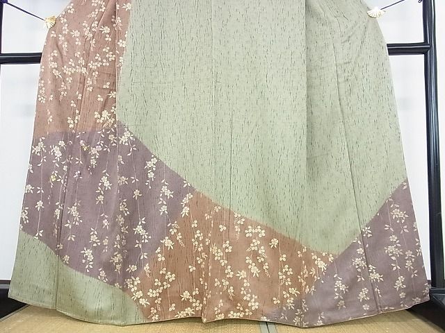 平和屋2■訪問着　刺繍　枝垂れ桜　金彩　ますいわ屋扱い　逸品　DAAB2154az_画像4