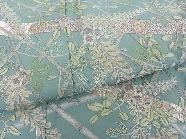 平和屋-こころ店■豪華色留袖　作家物　総刺繍　籬草花文　正絹　逸品　AAAC5347Bnp_画像5