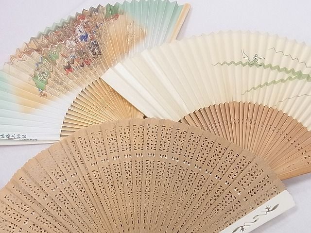  flat peace shop 1# kimono small articles fan together 36 point set Mai fan tea fan bamboo 18? 20? 29? excellent article CAAA2285ev