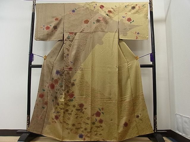 平和屋1■訪問着 辻が花 手描き 逸品 CAAA1796ycの画像1