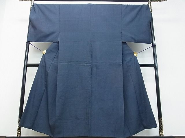 平和屋2■男性　本塩沢　アンサンブル　110亀甲　逸品　DAAA9391ox_画像2