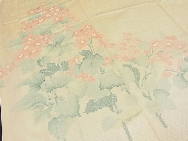 平和屋野田店■訪問着　刺繍　枝花文　暈し染め　逸品　n-jr0055_画像4