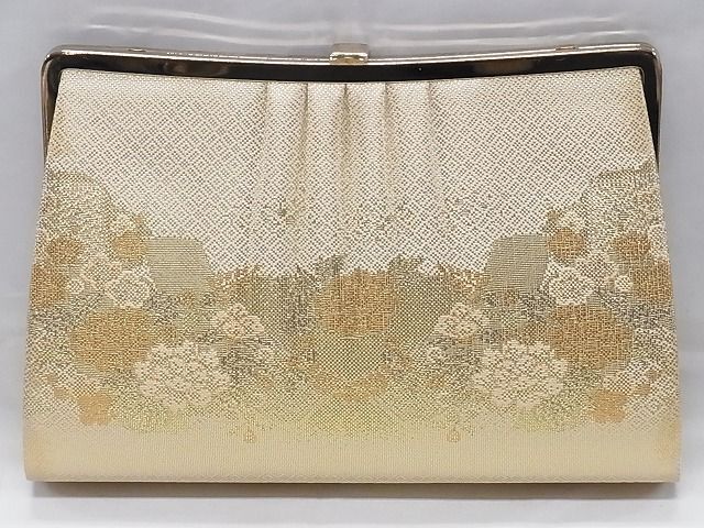 平和屋1■和装小物　和装バック　草履　まとめて2点セット　草花文　金糸　草履サイズ：Ｍ　逸品　未使用　CAAA2335ev_画像3