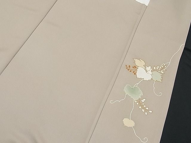 平和屋野田店■訪問着　駒刺繍　蔦の葉花文　金彩　大丸扱い　逸品　n-yc6613_画像7