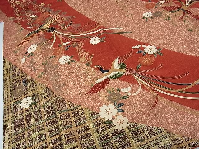 平和屋2■豪華振袖 駒刺繍 鳳凰枝垂れ桜 金彩 逸品 DAAB9131eeeの画像5