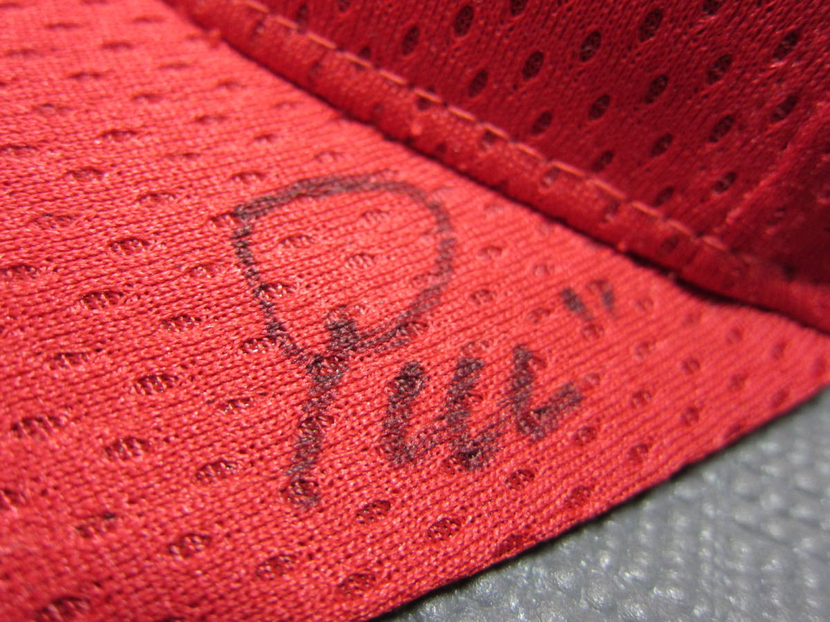STARTER BLACK LABEL スターター × KINASHI CYCLE 木梨サイクル　Kロゴ　メッシュ　キャップ　帽子　赤　57～59cm　S2312E_サインが入っています