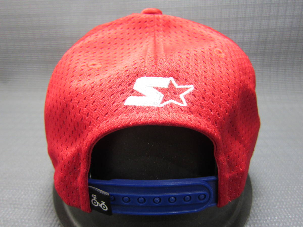 STARTER BLACK LABEL スターター × KINASHI CYCLE 木梨サイクル　Kロゴ　メッシュ　キャップ　帽子　赤　57～59cm　S2312E_画像3