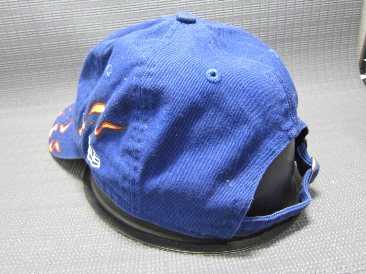 NEW ERA ニューエラ ADJUSTABLE パンク 炎 ファイヤー キャップ 帽子 青 56～59cm S2403Cの画像2