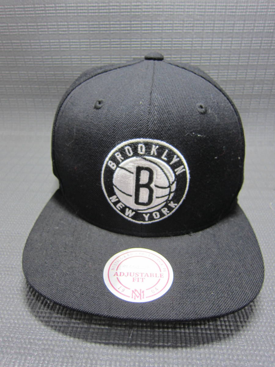 Mitchell＆Ness ミッチェル＆ネス × BROOKLYN NETS　NBA　キャップ　帽子　黒　56～59cm　S2310A_画像1