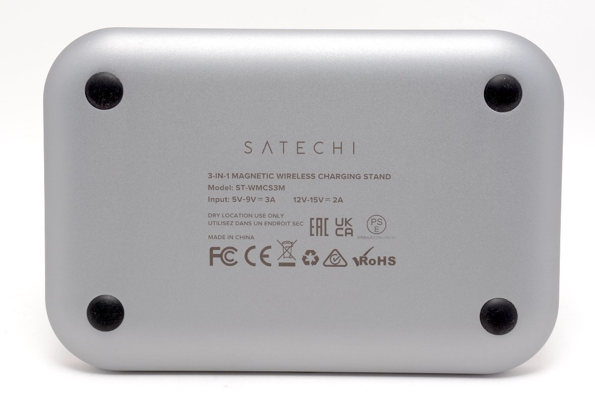 【良品/Apple Watch充電モジュール欠品】SATECHI ST-WMCS3M ワイヤレス充電 3-in-1 マグネット充電スタンド Magsafe対応 #4212の画像5