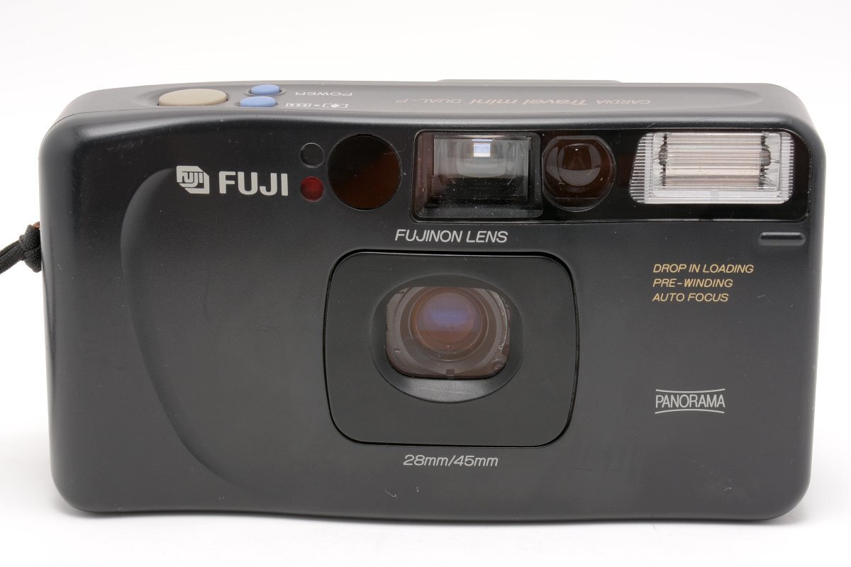 【やや難あり品】FUJIFILM 富士フイルム FUJI CARDIA Travel mini DUAL-P PANORAMA FUJINON LENS WIDE 28/45mm #4326の画像6
