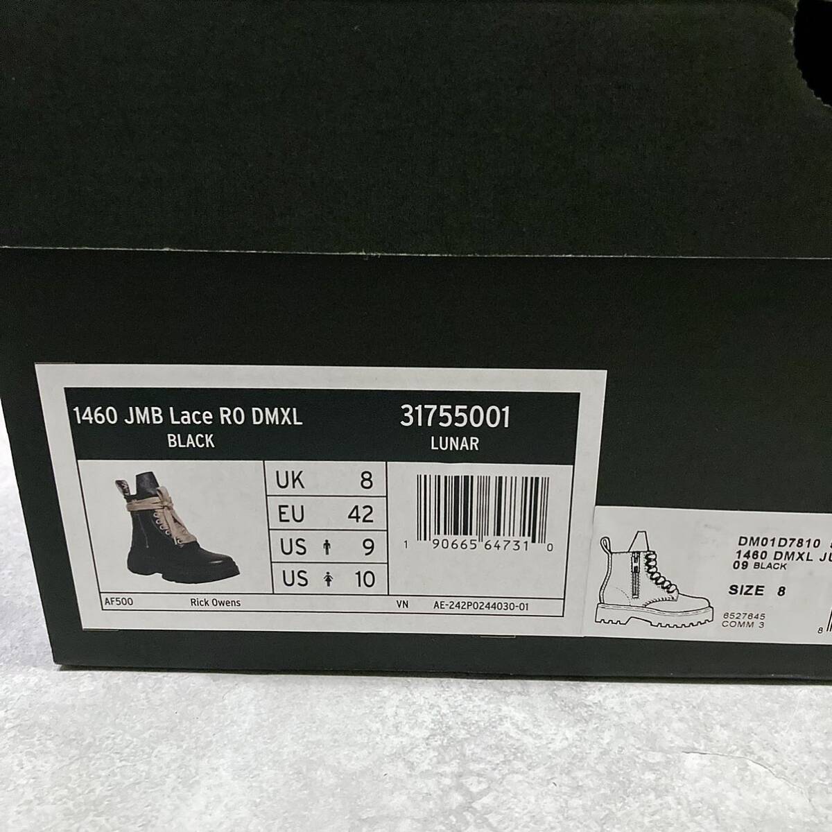 27cm 新品正規品 Rick Owens × Dr Martens 1460 DMXL Jumbo Lace 27cm 新品正規品 Rick Owens × Dr Martens 1460 DMXL Jumbo Lace