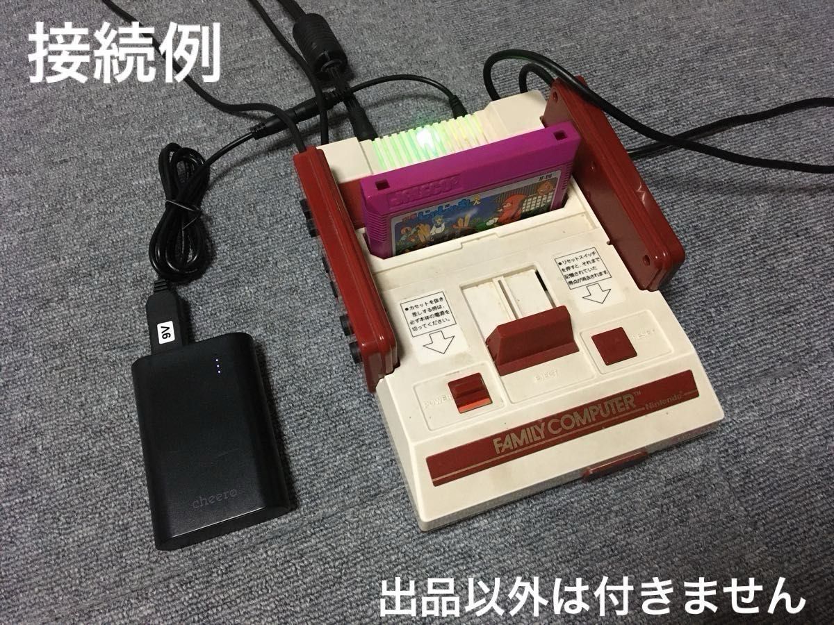 USB電源ケーブル 変換 モバイルバッテリー動作 メガドラ SFC PCエンジン ファミコン スーパー レトロ ゲーム機 極性反転