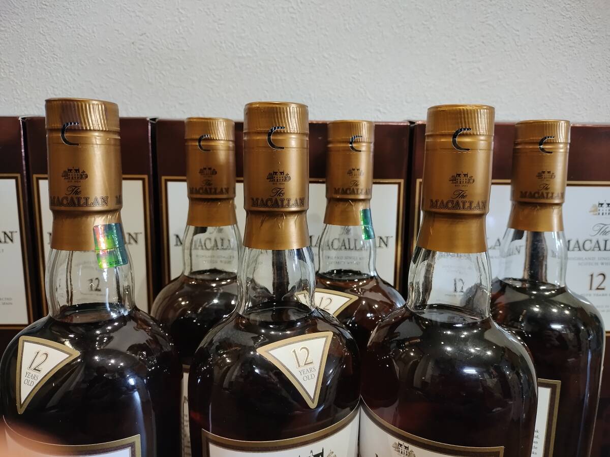 6本セット 旧瓶 マッカラン 12年 シェリーオーク 700ml 40% macallanの画像4