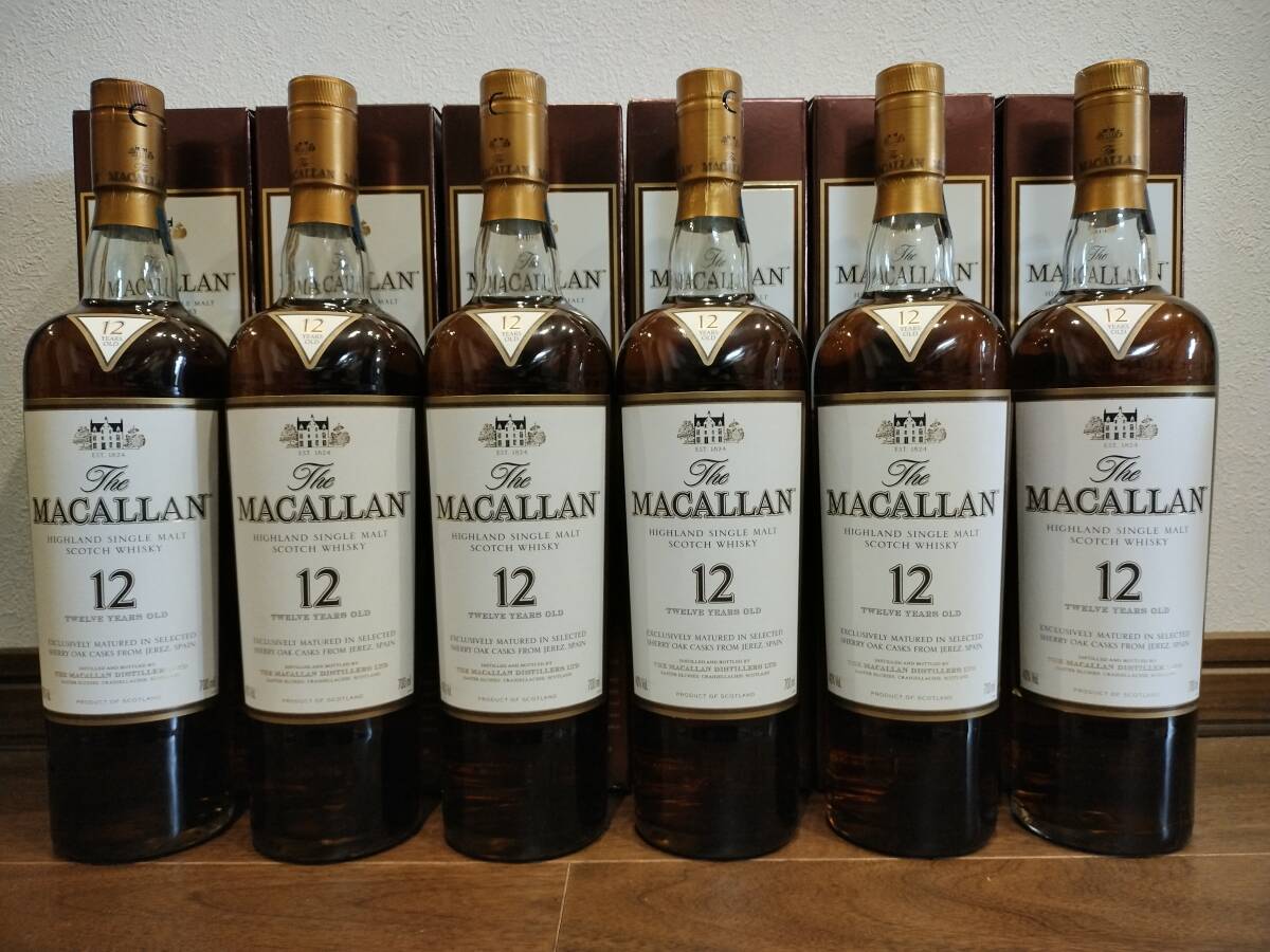 6本セット 旧瓶 マッカラン 12年 シェリーオーク 700ml 40% macallanの画像1